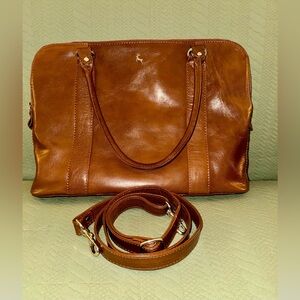 Ashwood Leather Satchel Tote Crossbody EUC